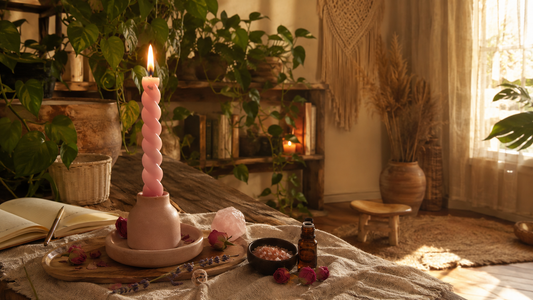 Vela rosa: qué significa y cuándo usarla en un ritual